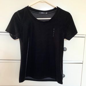 Obey velvet shirt black small
